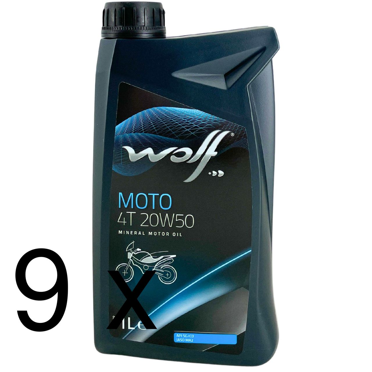 Wolf Moto 4T 20W-50 9x1 Liter