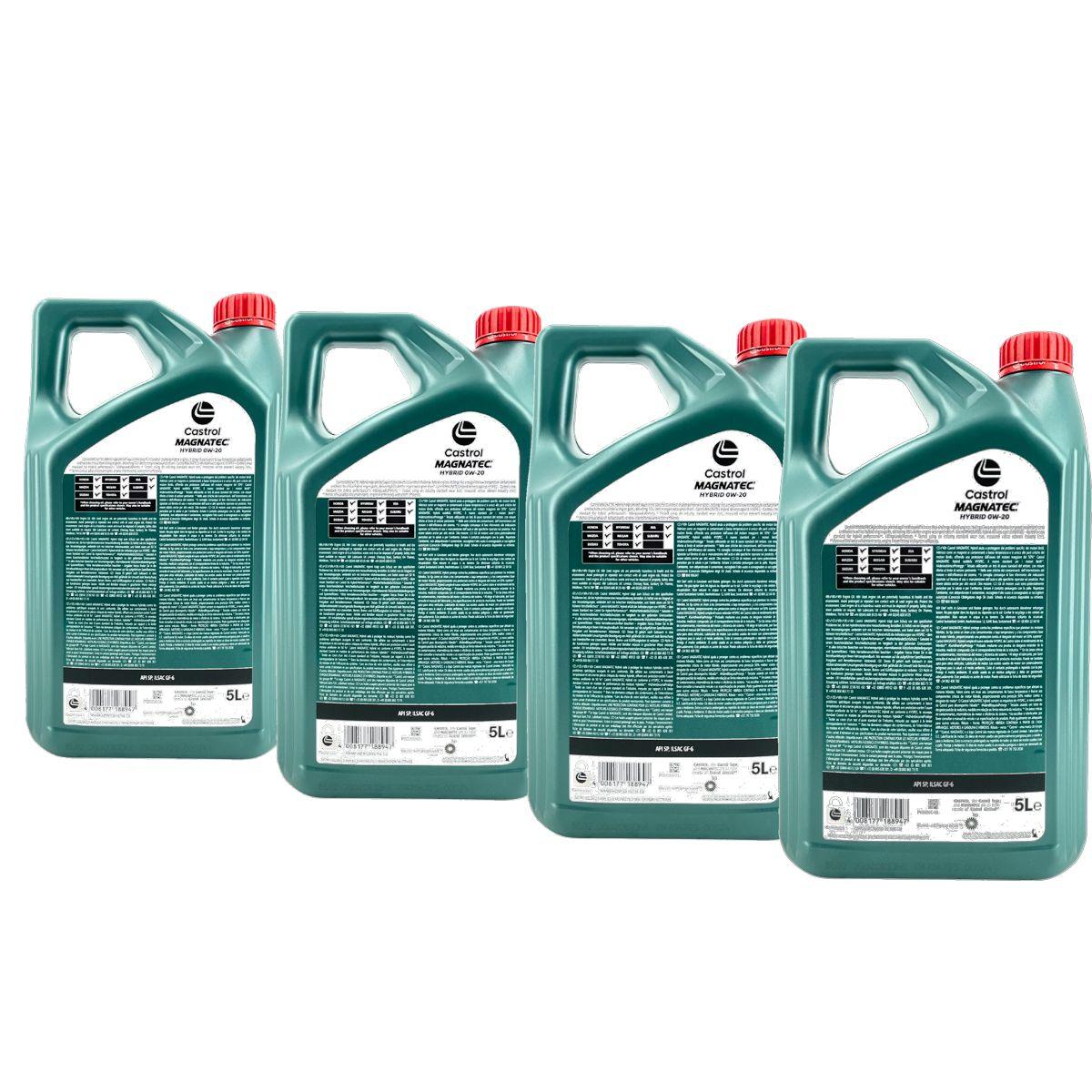 Castrol Magnatec Hybrid 0W-20 4x5 Liter