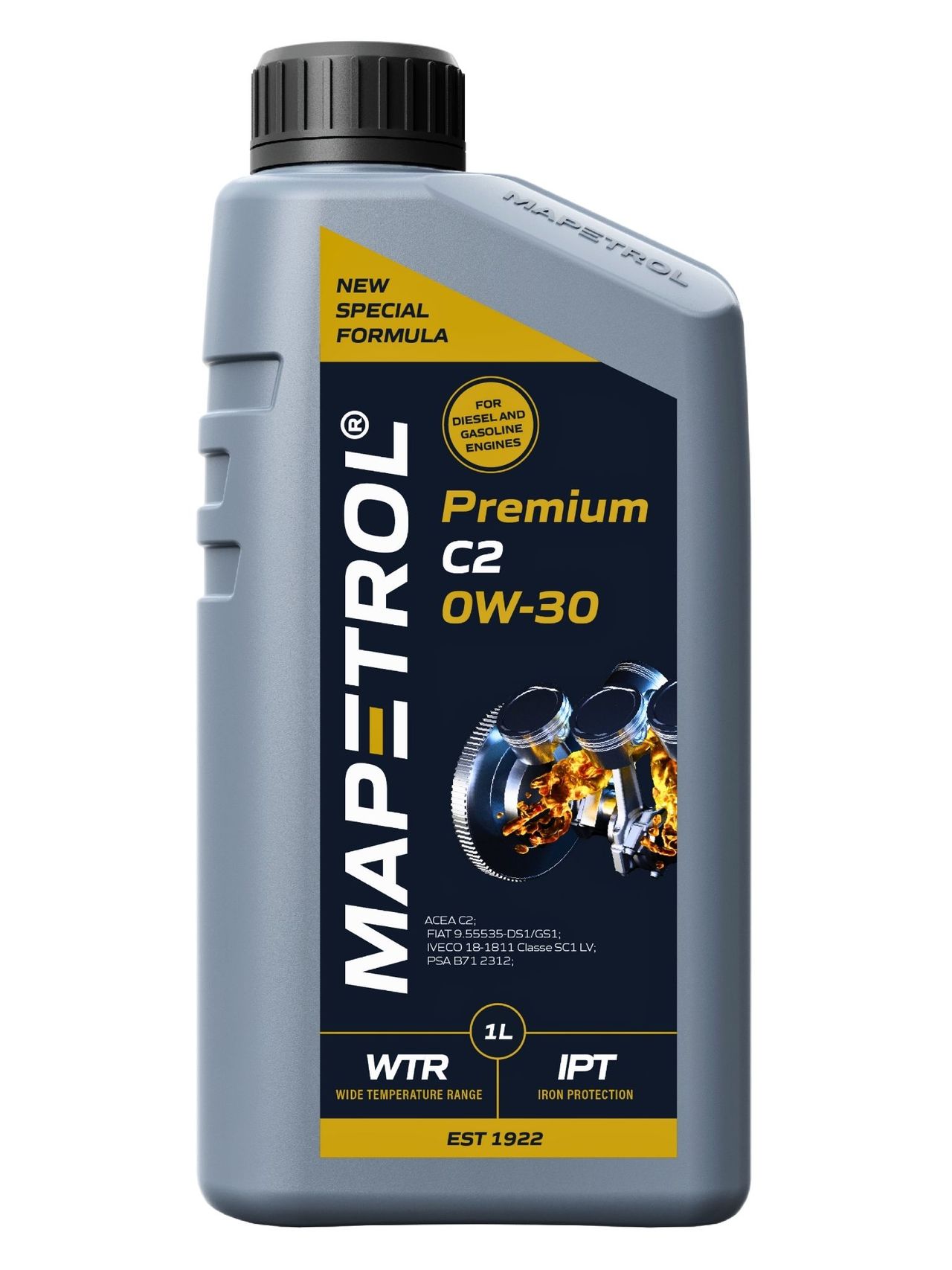Mapetrol Premium C2 0W-30 1 Liter
