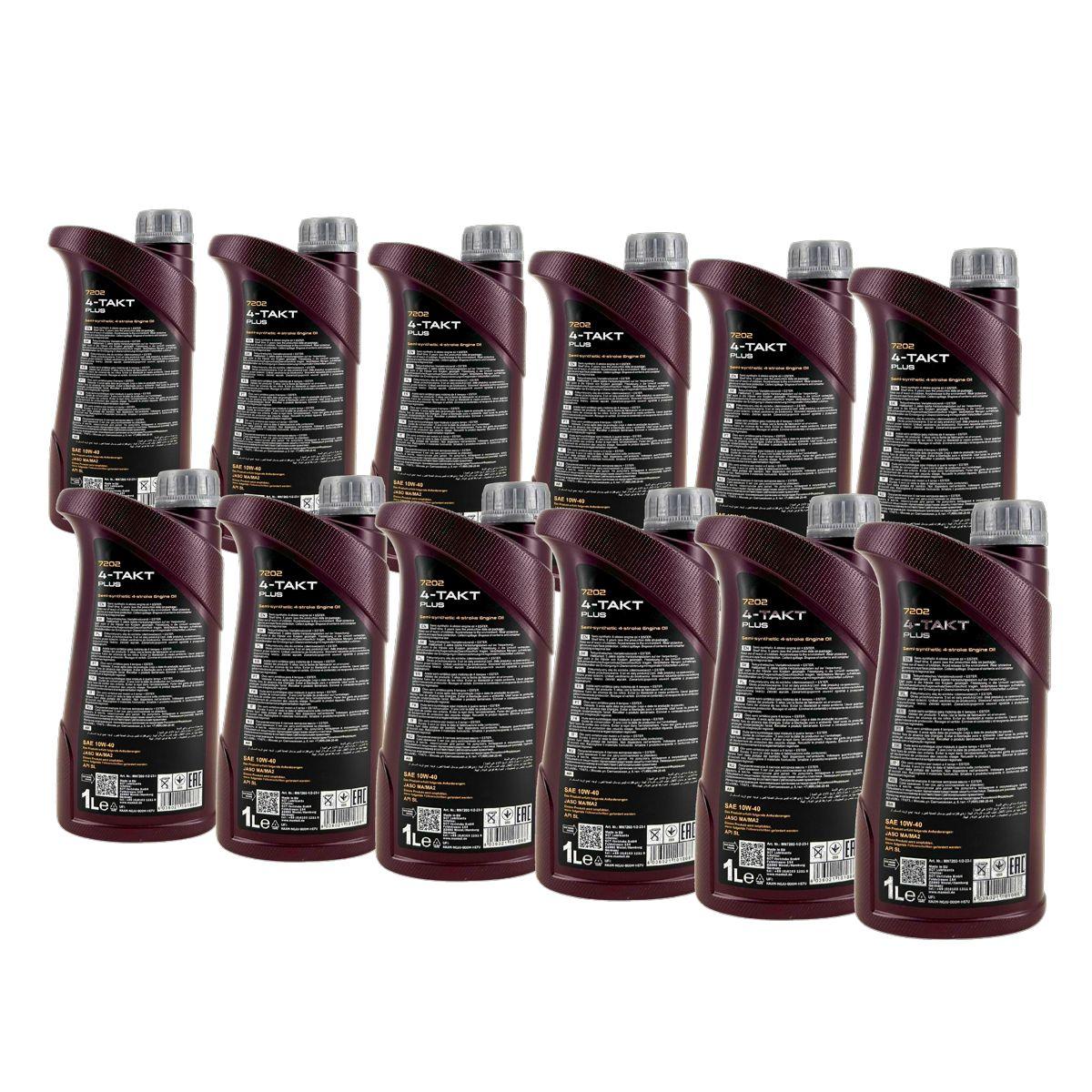 Mannol 4-Takt Plus 10W-40 12x1 Liter