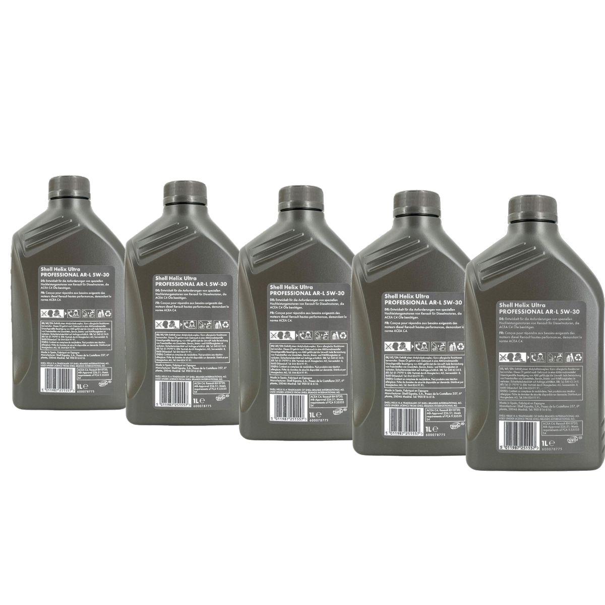 Shell Helix Ultra Professional AR-L 5W-30 5x1 Liter