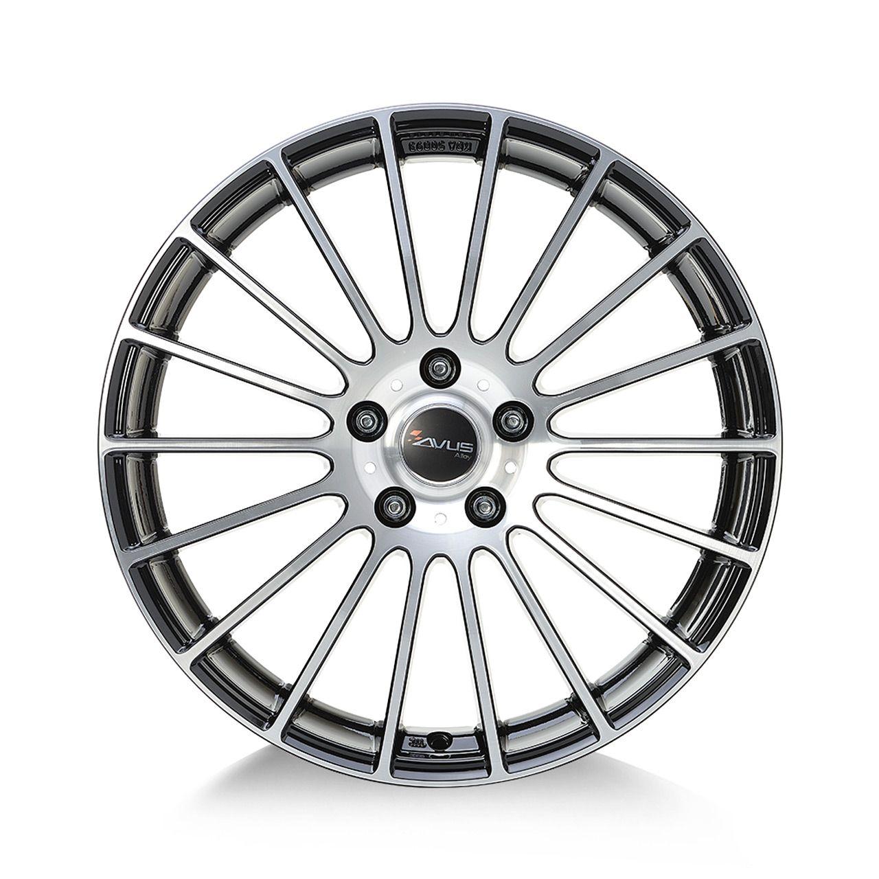 AVUS RACING AC-M03 black polished 7.5Jx18 5x112 ET45