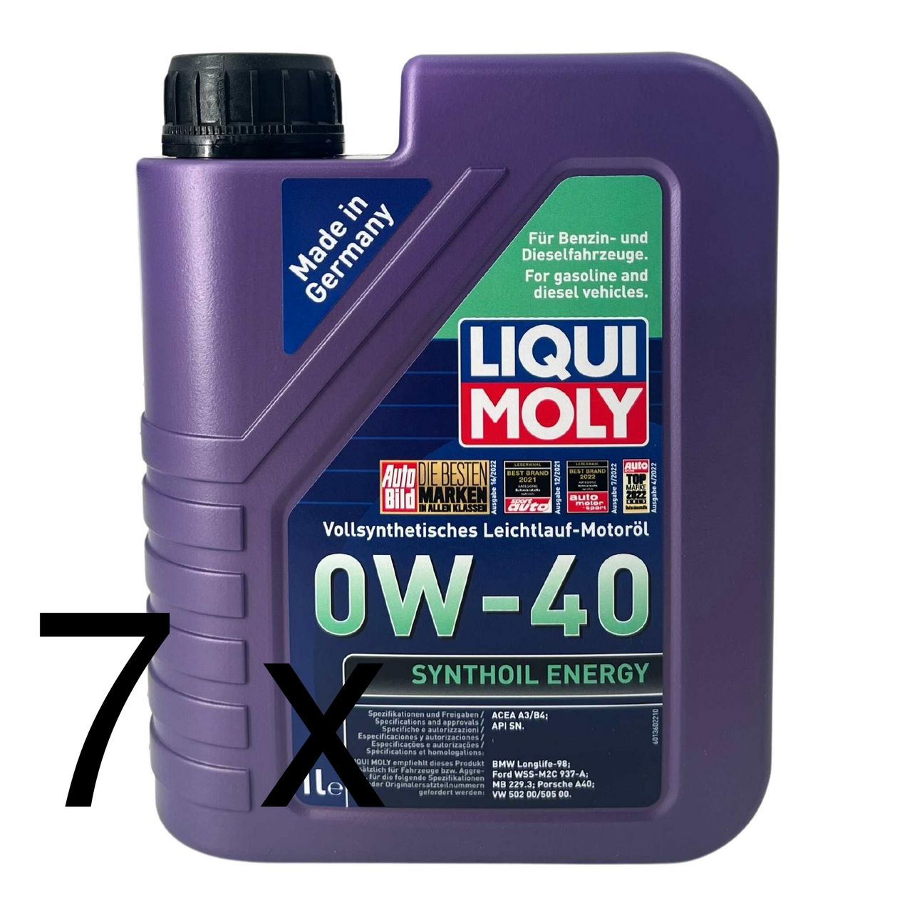 Liqui Moly Synthoil Energy 0W-40 7x1 Liter