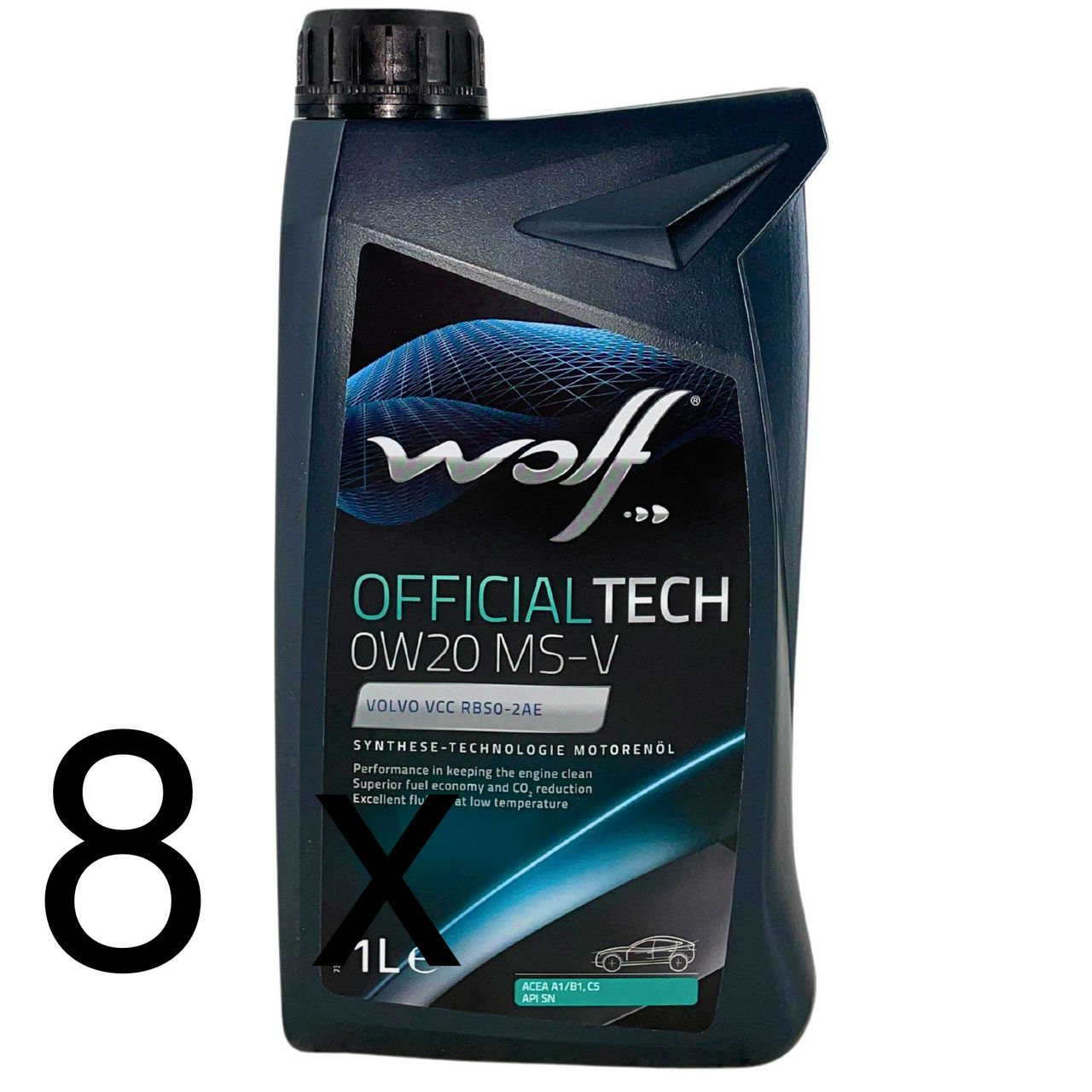 Wolf OfficialTech 0W-20 MS-V 8x1 Liter