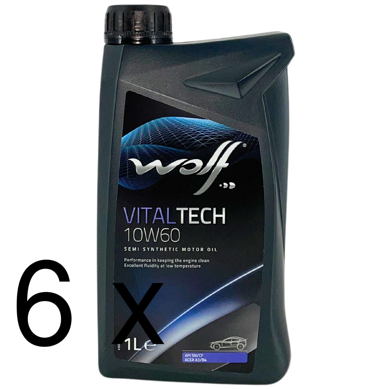 Wolf VitalTech 10W-60 6x1 Liter
