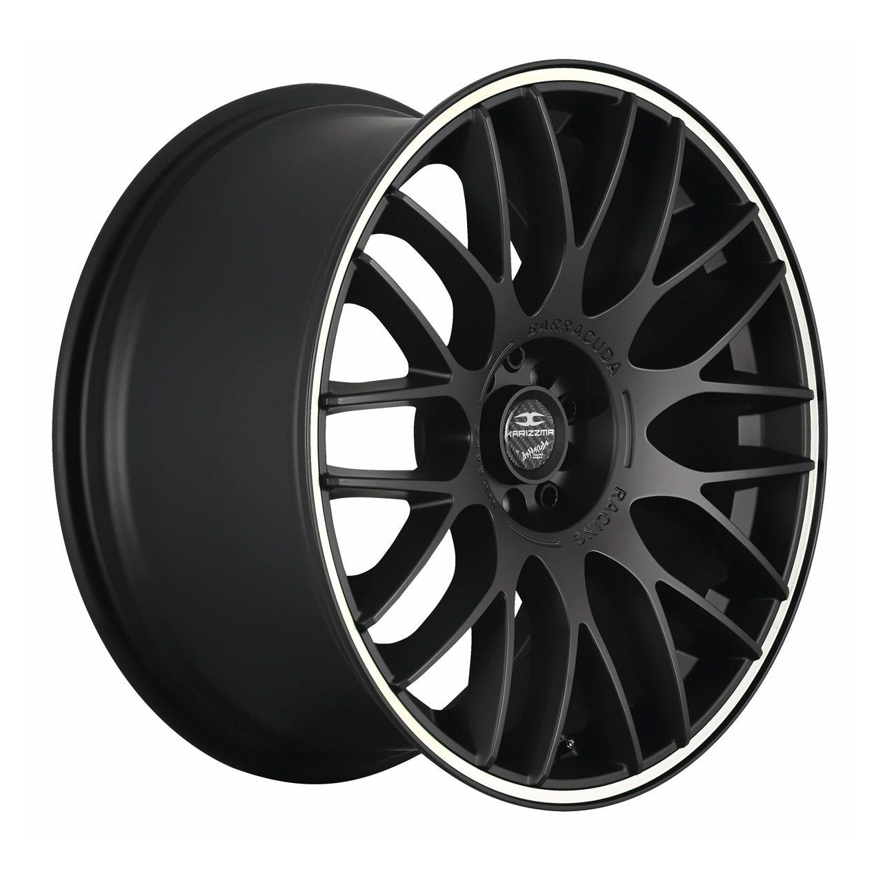 BARRACUDA KARIZZMA mattblack puresports color trim weiss 8.5Jx19 5x100+112 ET27