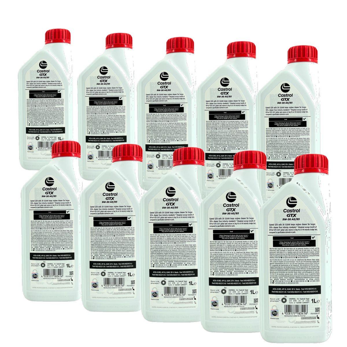 Castrol GTX 5W-30 A5/B5 10x1 Liter