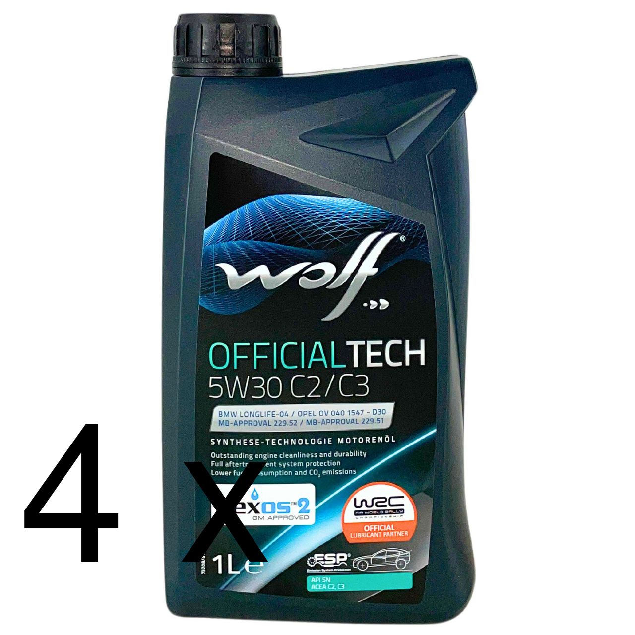 Wolf OfficialTech 5W-30 C2/C3 4x1 Liter Wolf OfficialTech 5W-30 C2/C3 4x1 Liter