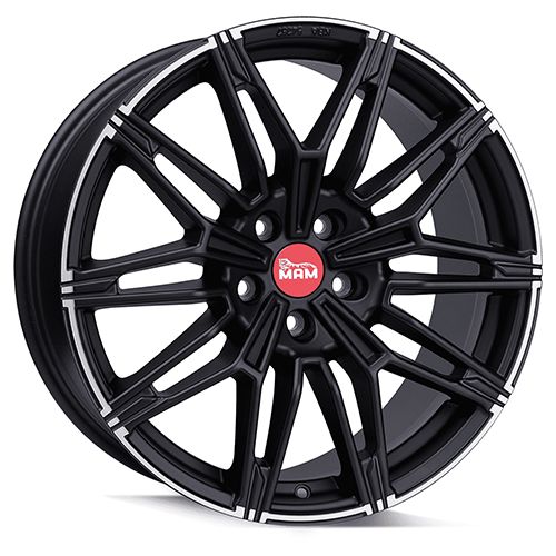 MAM MAM B3N matt black lip polished 8.5Jx19 5x112 ET45