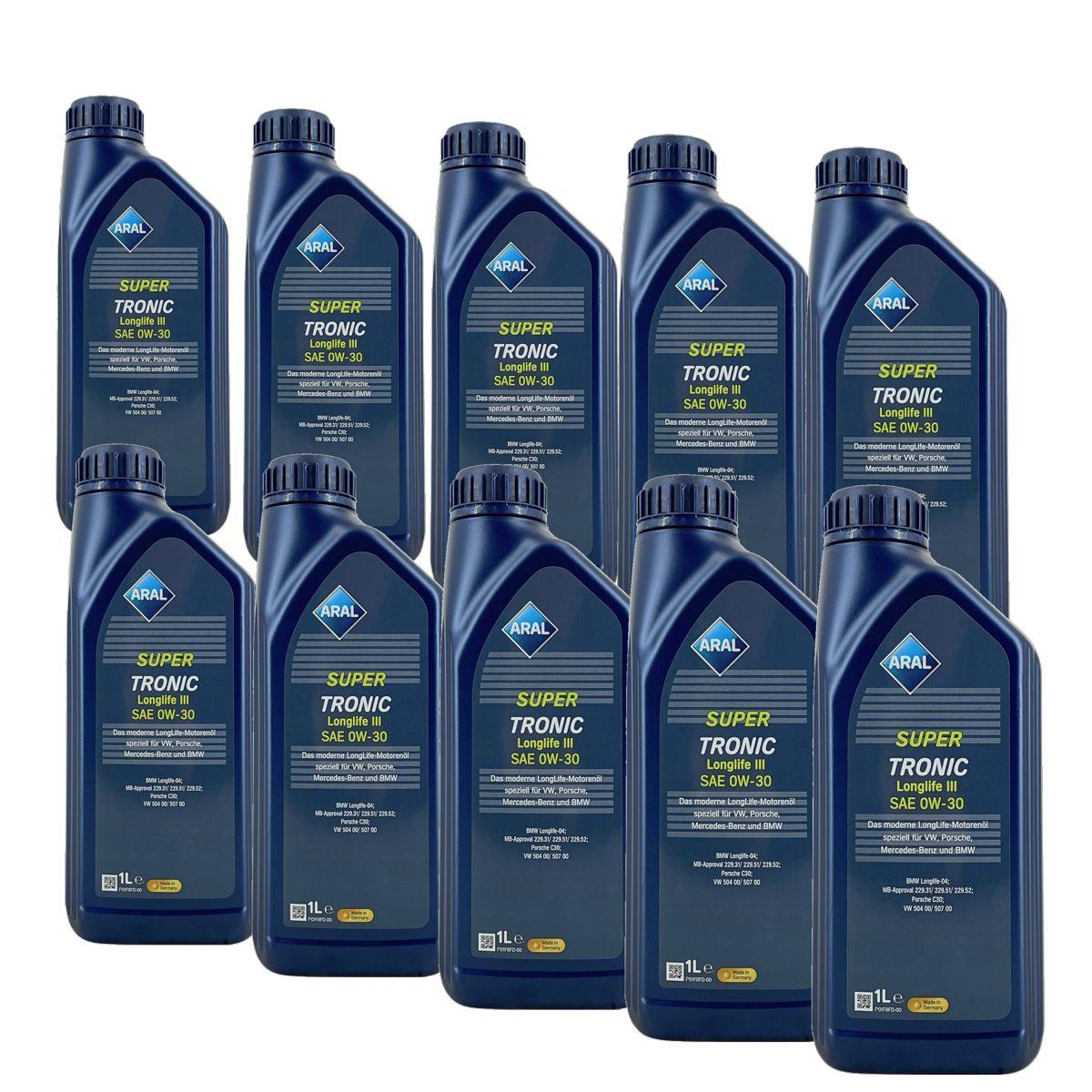 Aral SuperTronic LL III/3 0W-30 10x1 Liter