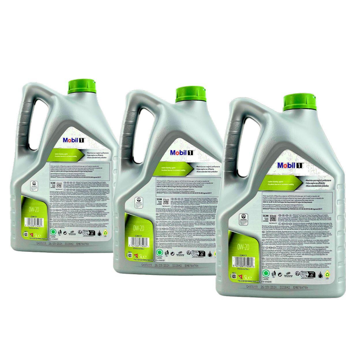 Mobil 1 ESP X2 0W-20 3x5 Liter