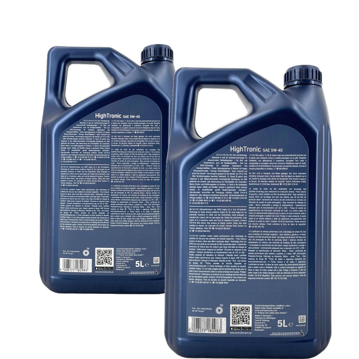 Aral HighTronic 5W-40 2x5 Liter
