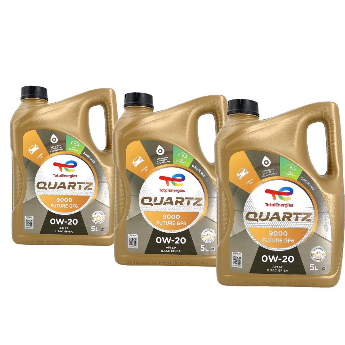 Total Quartz 9000 Future GF6 0W-20 3x5 Liter