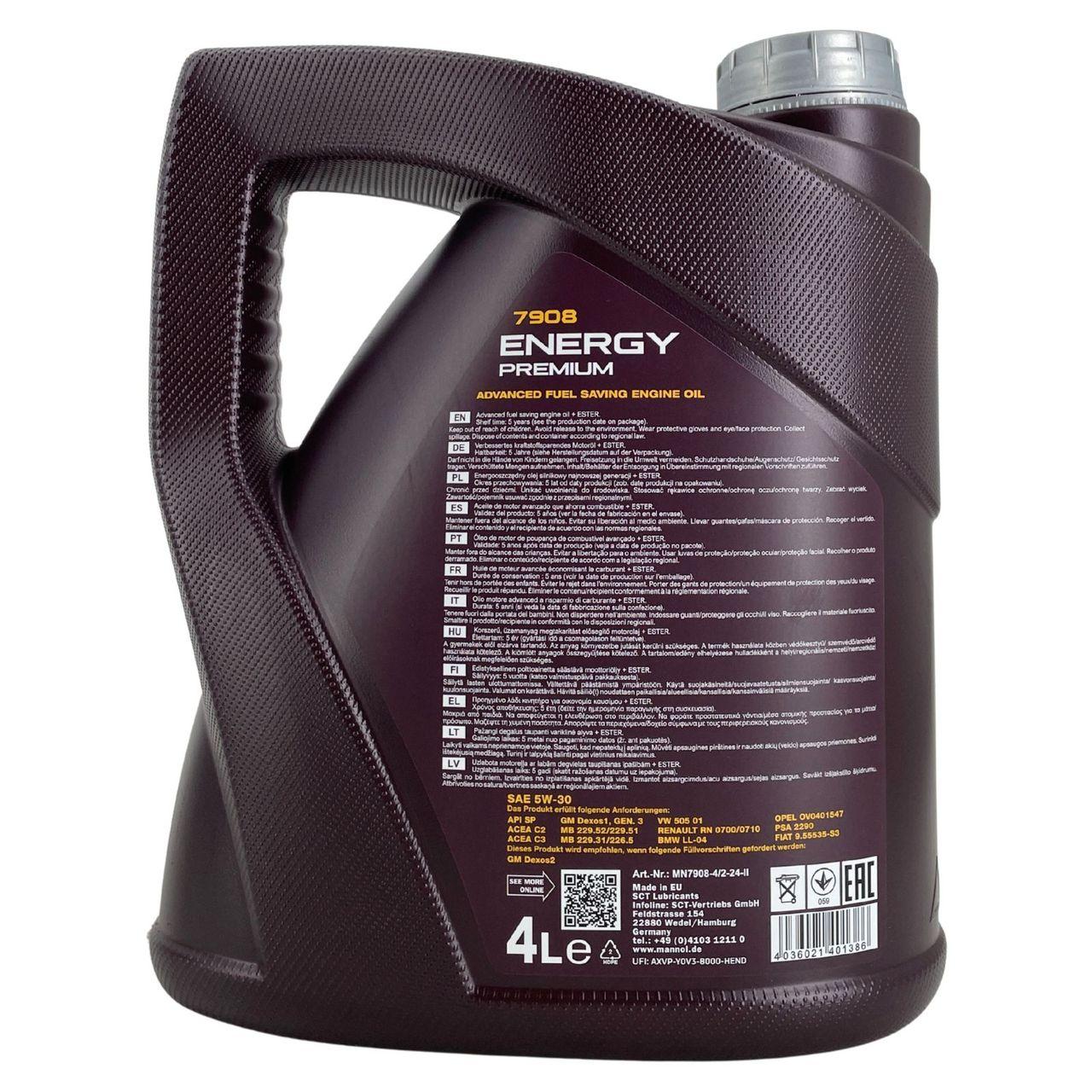 Mannol Energy Premium 5W-30 4 Liter
