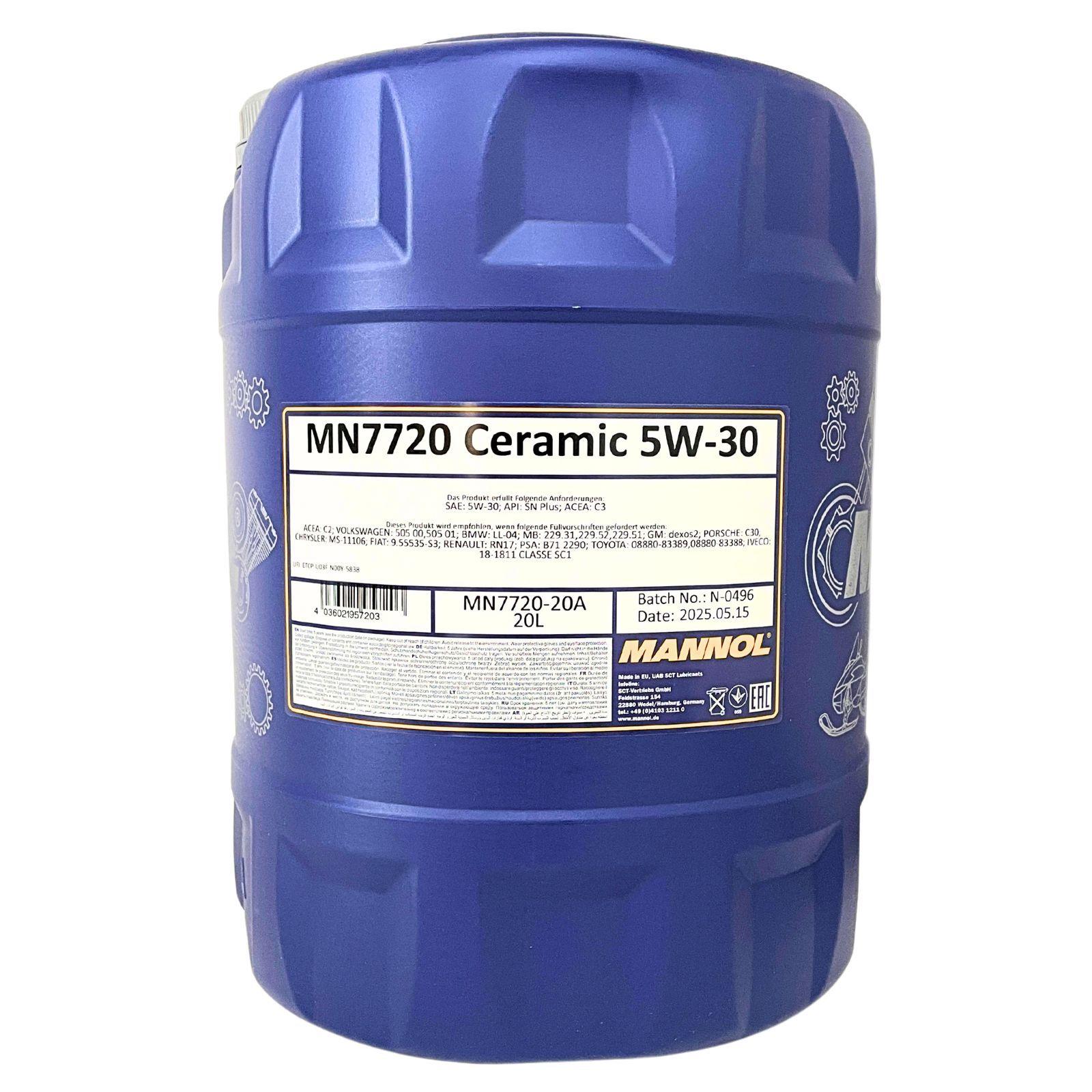 Mannol Ceramic 5W-30 20 Liter