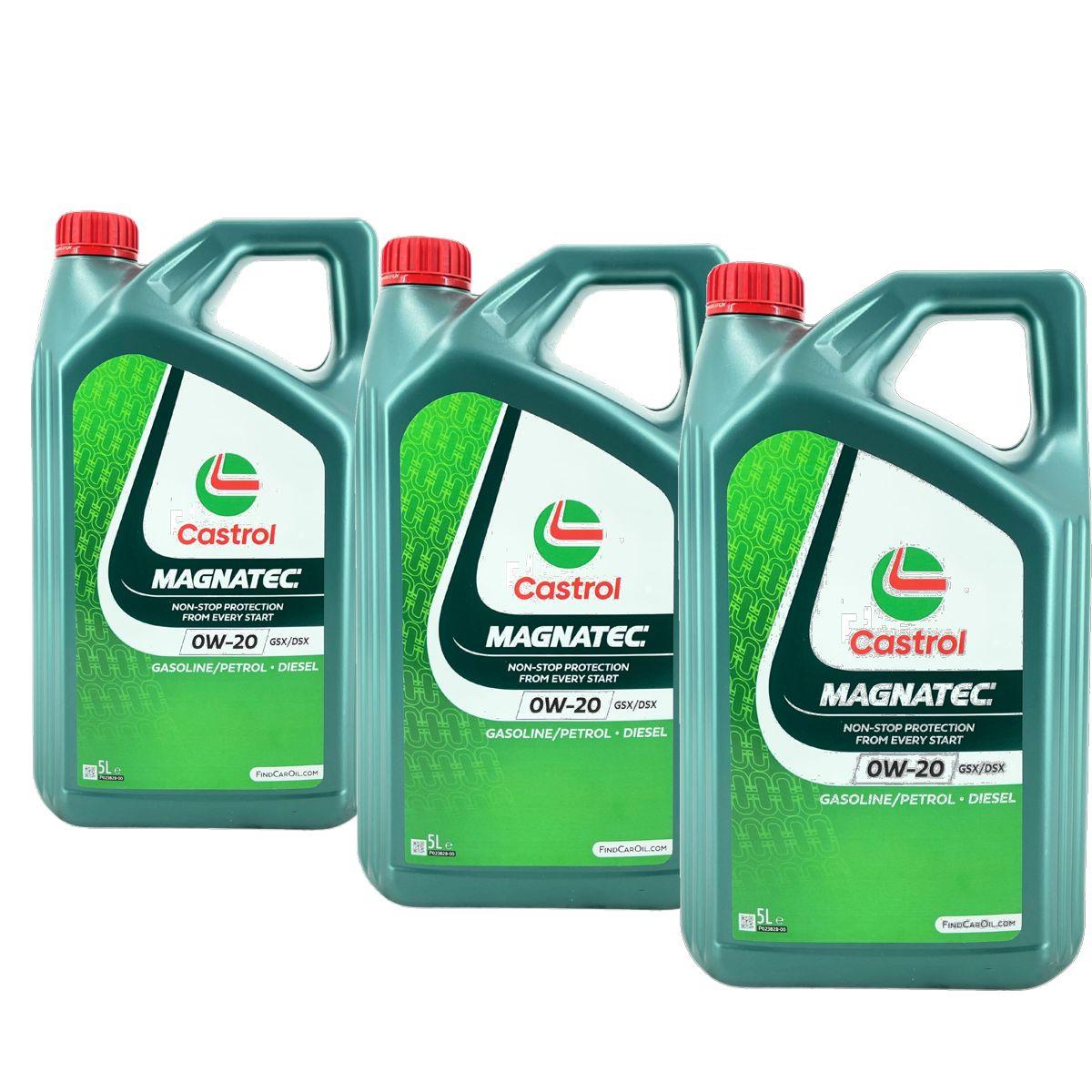 Castrol Magnatec 0W-20 GSX/DSX 3x5 Liter