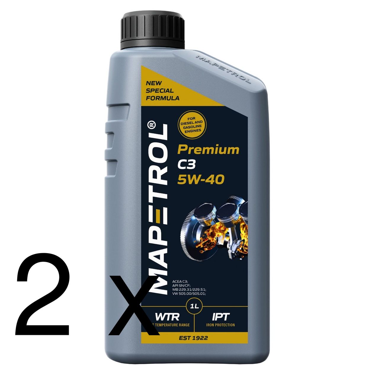 Mapetrol Premium C3 5W-40 2x1 Liter Mapetrol Premium C3 5W-40 2x1 Liter
