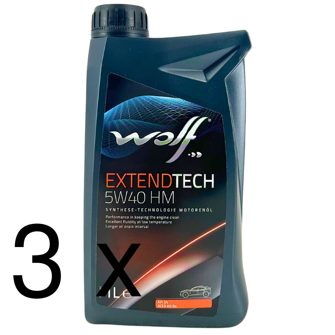 Wolf ExtendTech 5W-40 HM 3x1 Liter