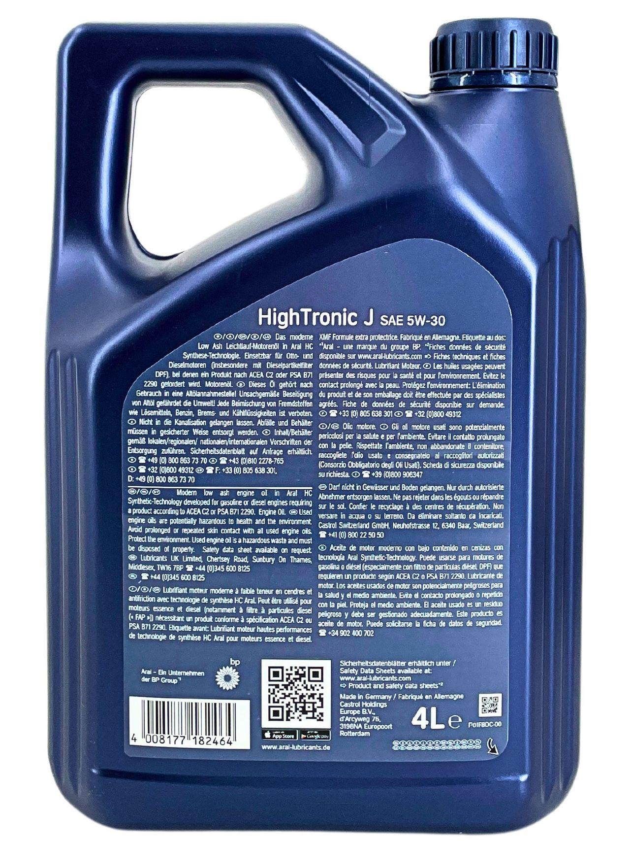 Aral HighTronic J 5W-30 4 Liter