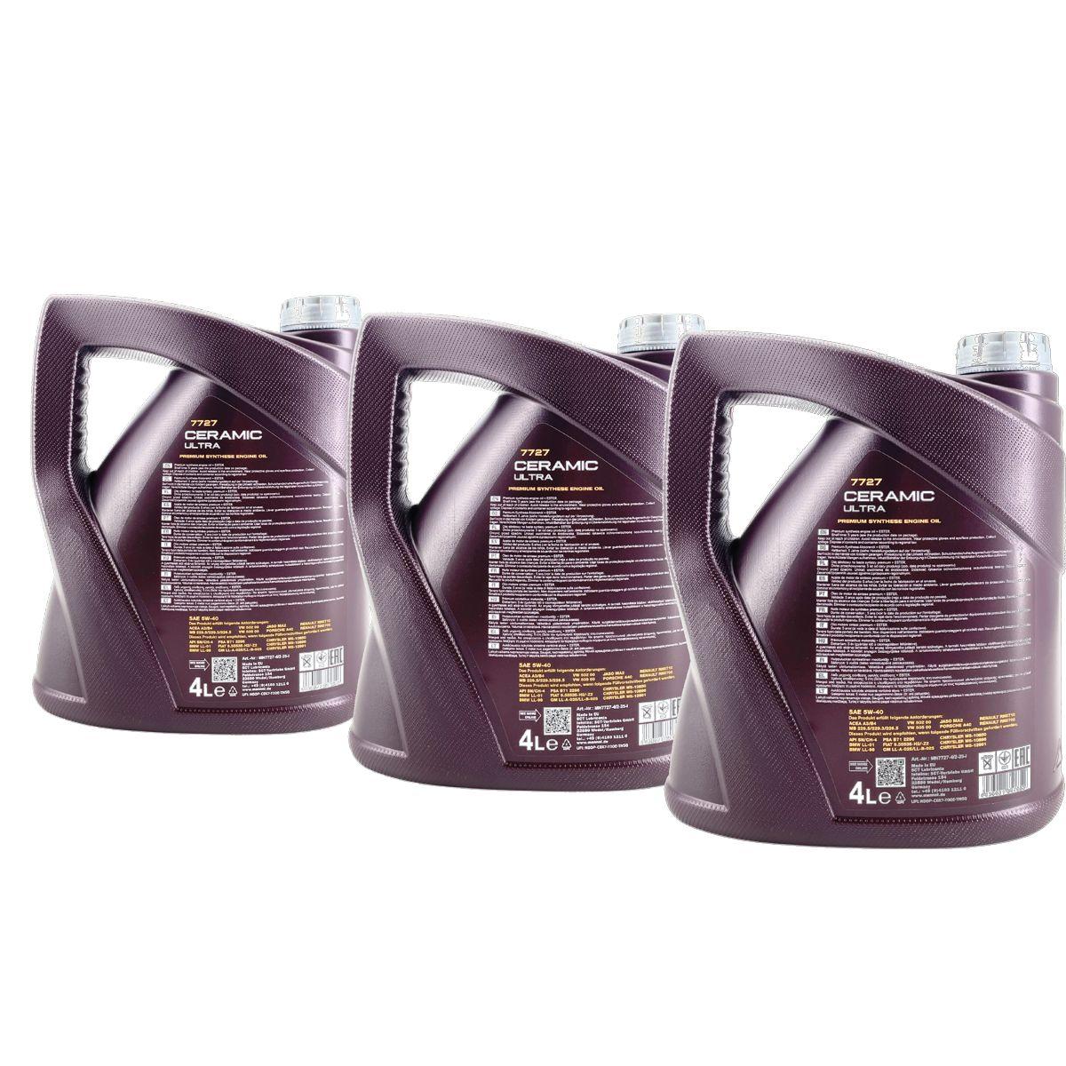 Mannol Ceramic Ultra 5W-40 3x4 Liter