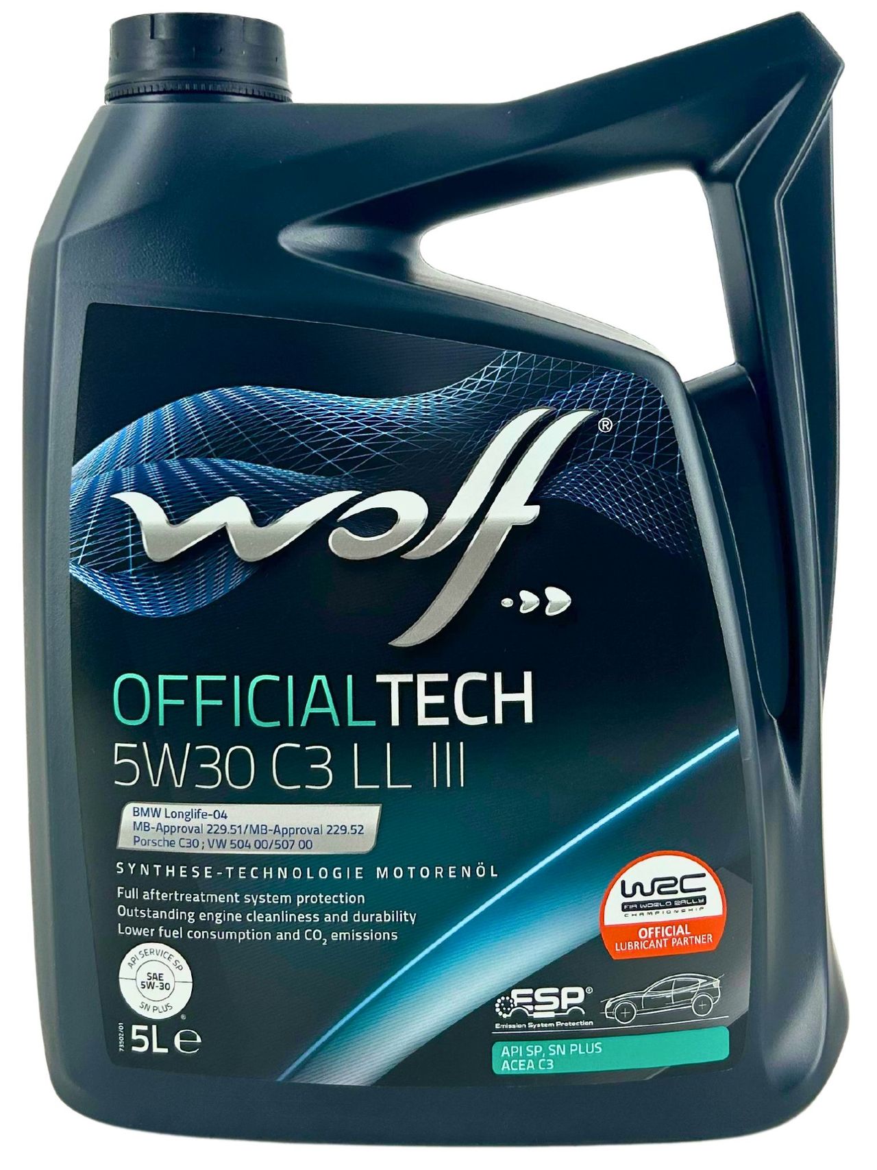 Wolf OfficialTech 5W-30 C3 LL III 5 Liter Wolf OfficialTech 5W-30 C3 LL III 5 Liter