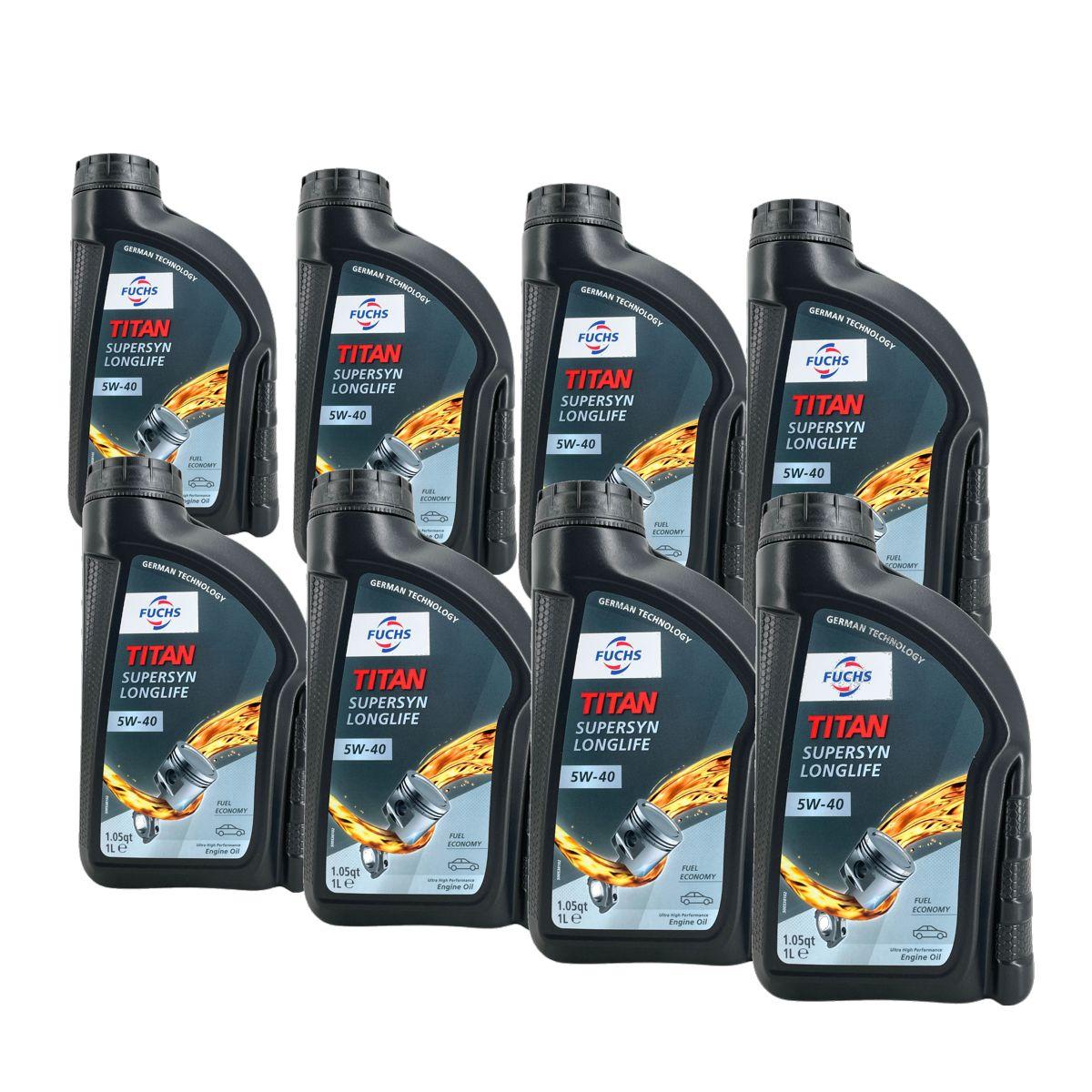 Fuchs Titan Supersyn Longlife 5W-40 8x1 Liter