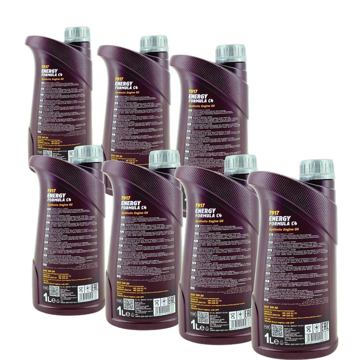 Mannol Energy Formula C4 5W-30 7x1 Liter