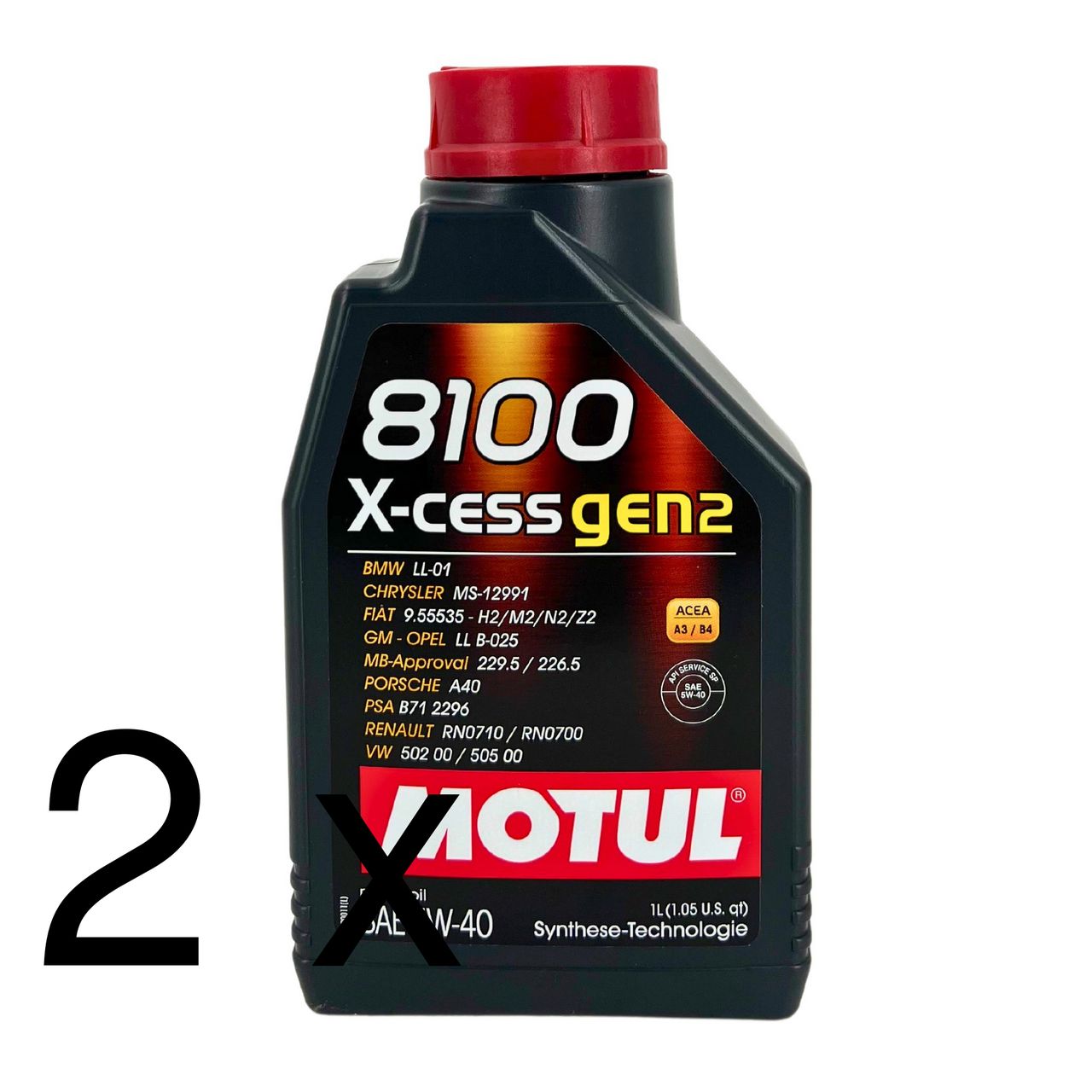 Motul 8100 X-cess GEN2 5W-40 2x1 Liter