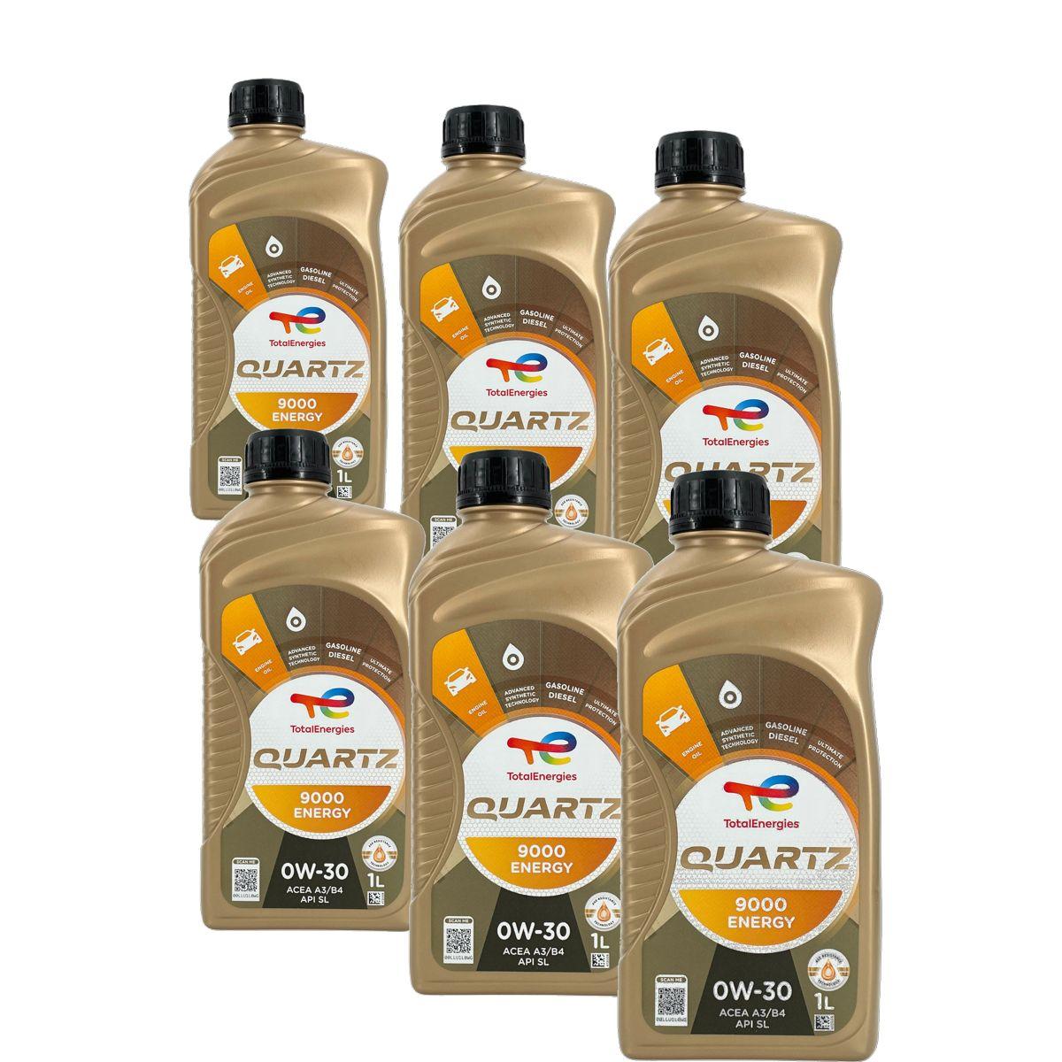 Total Quartz 9000 Energy 0W-30 6x1 Liter