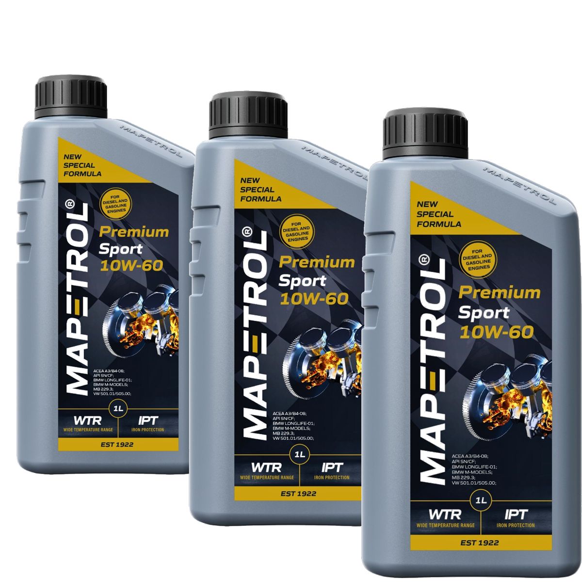 Mapetrol Premium Sport 10W-60 3x1 Liter