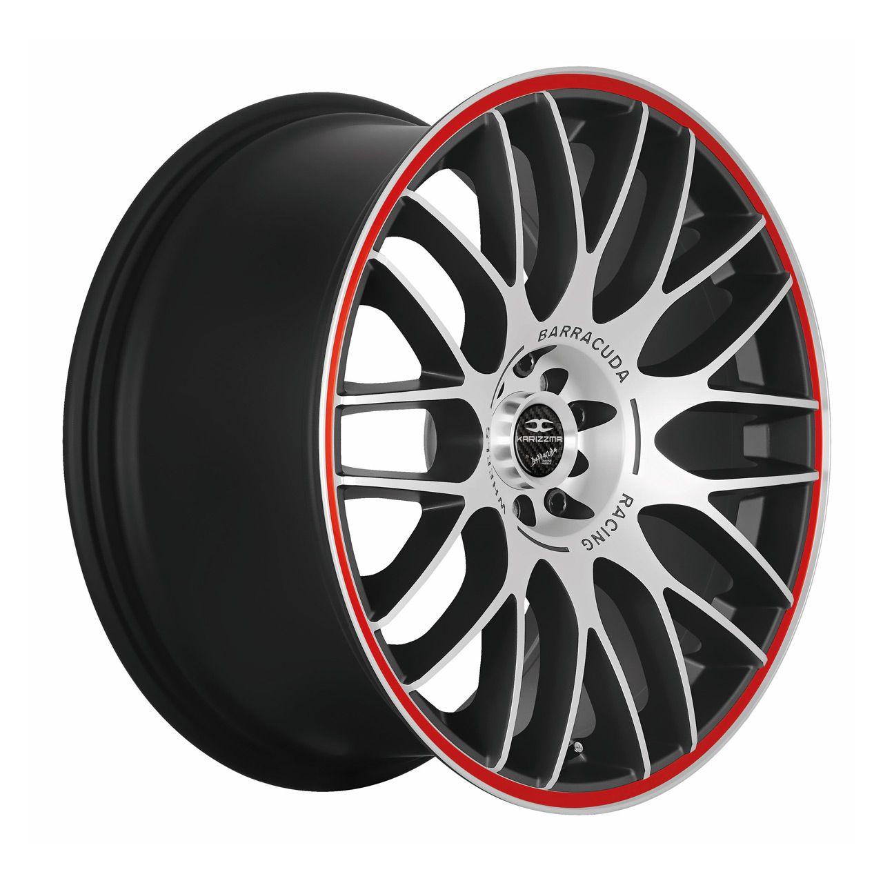 BARRACUDA KARIZZMA mattblack puresports color trim rot 7.5Jx17 4x108 ET38