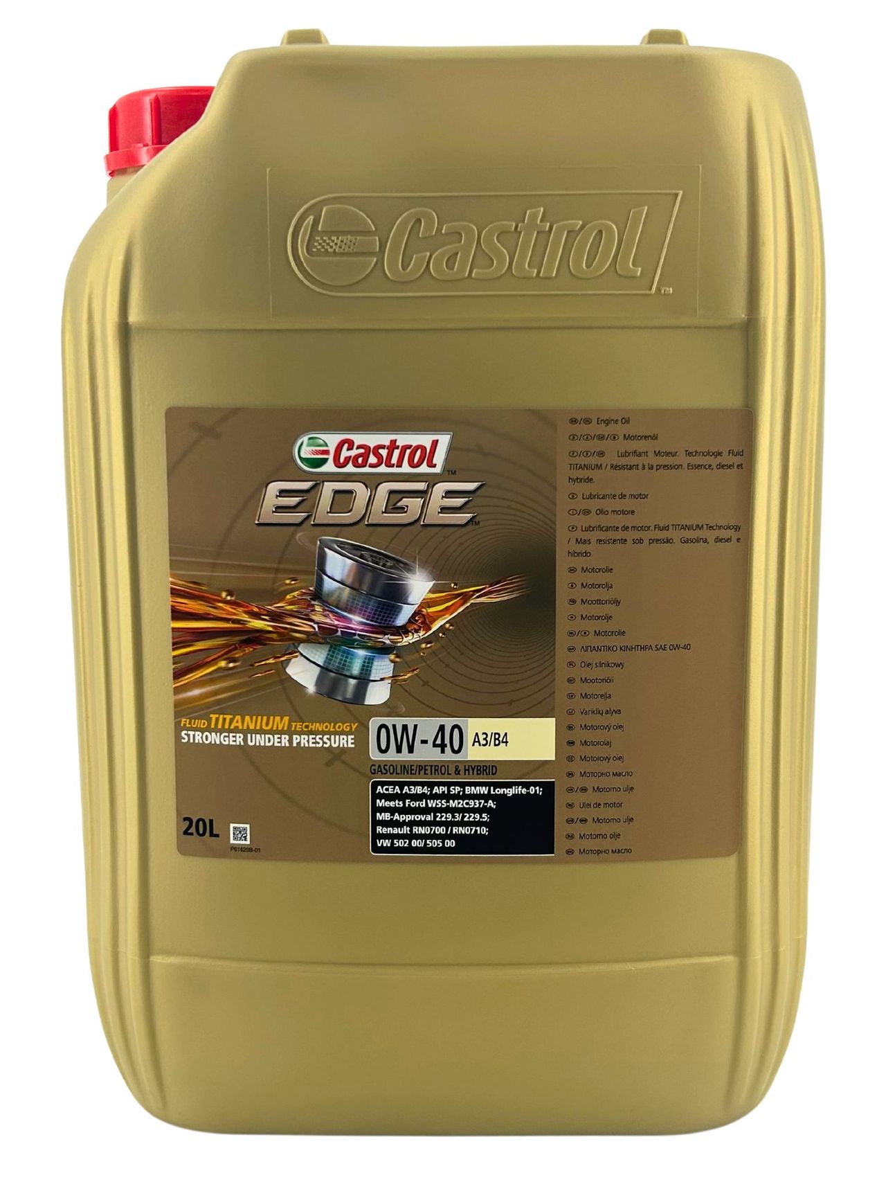 Castrol Edge 0W-40 A3/B4 20 Liter Castrol Edge 0W-40 A3/B4 20 Liter