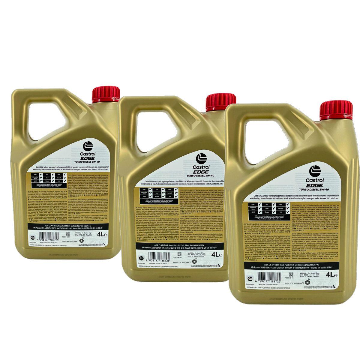 Castrol Edge TD 5W-40 3x4 Liter