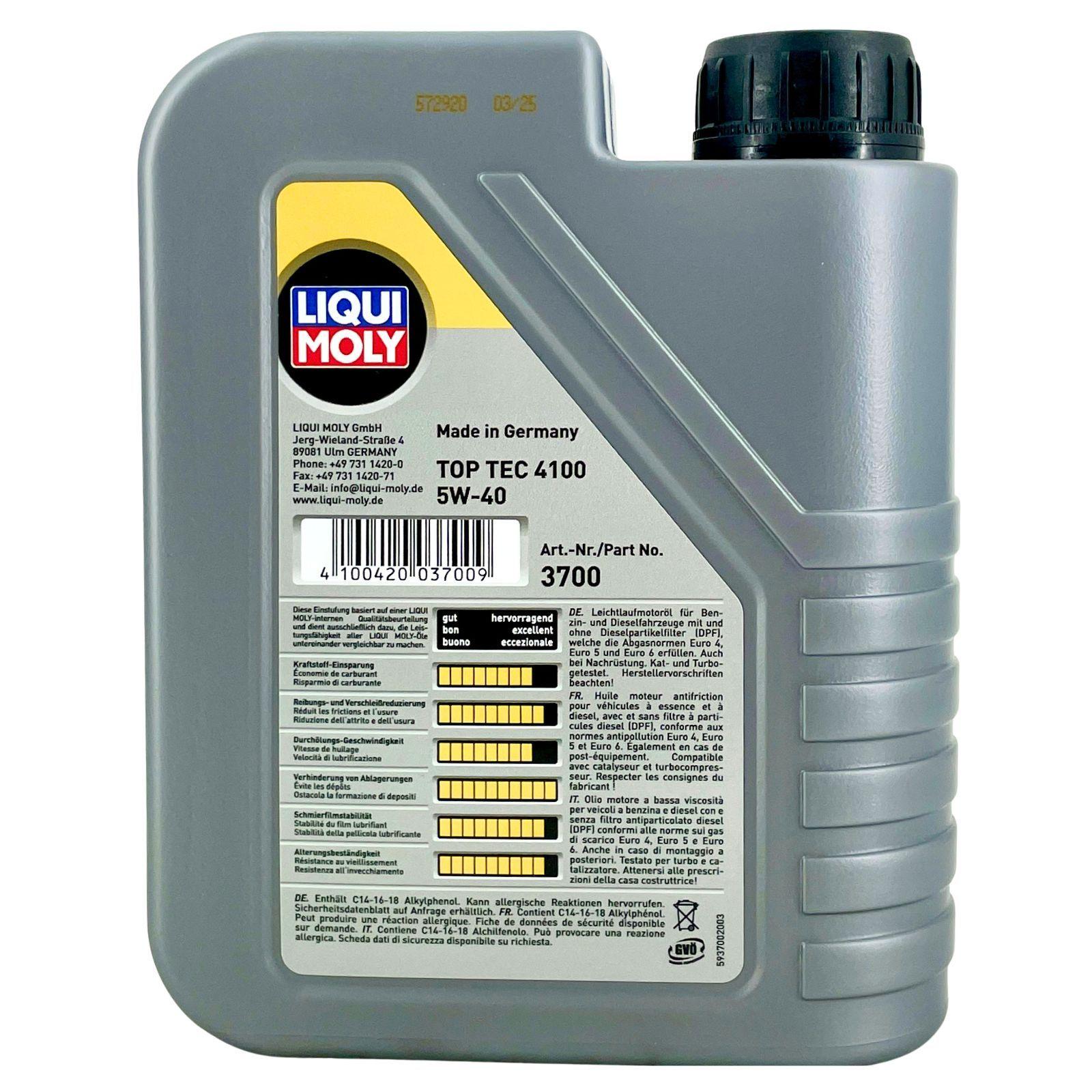 Liqui Moly Top Tec 4100 5W-40 1 Liter
