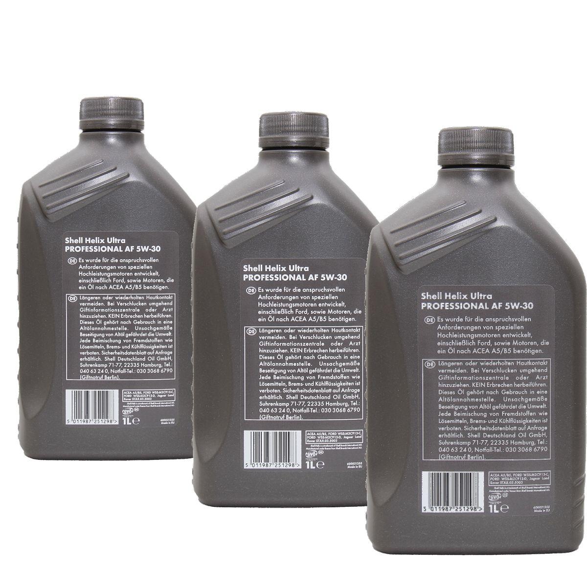 Shell Helix Ultra Professional AF 5W-30 3x1 Liter