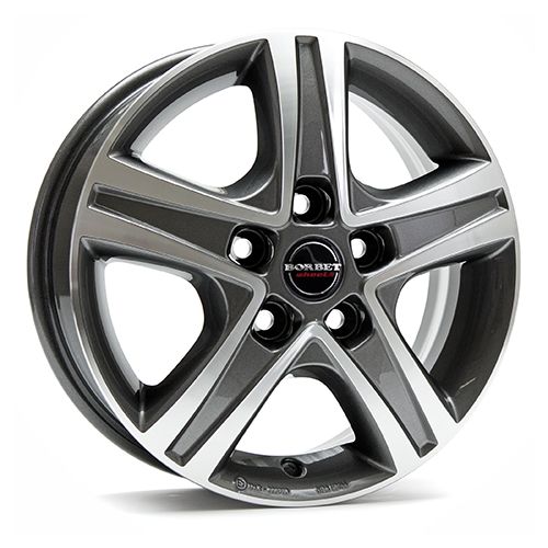 BORBET DESIGN CWD mistral anthrazit poliert 6.0Jx15 5x118 ET68