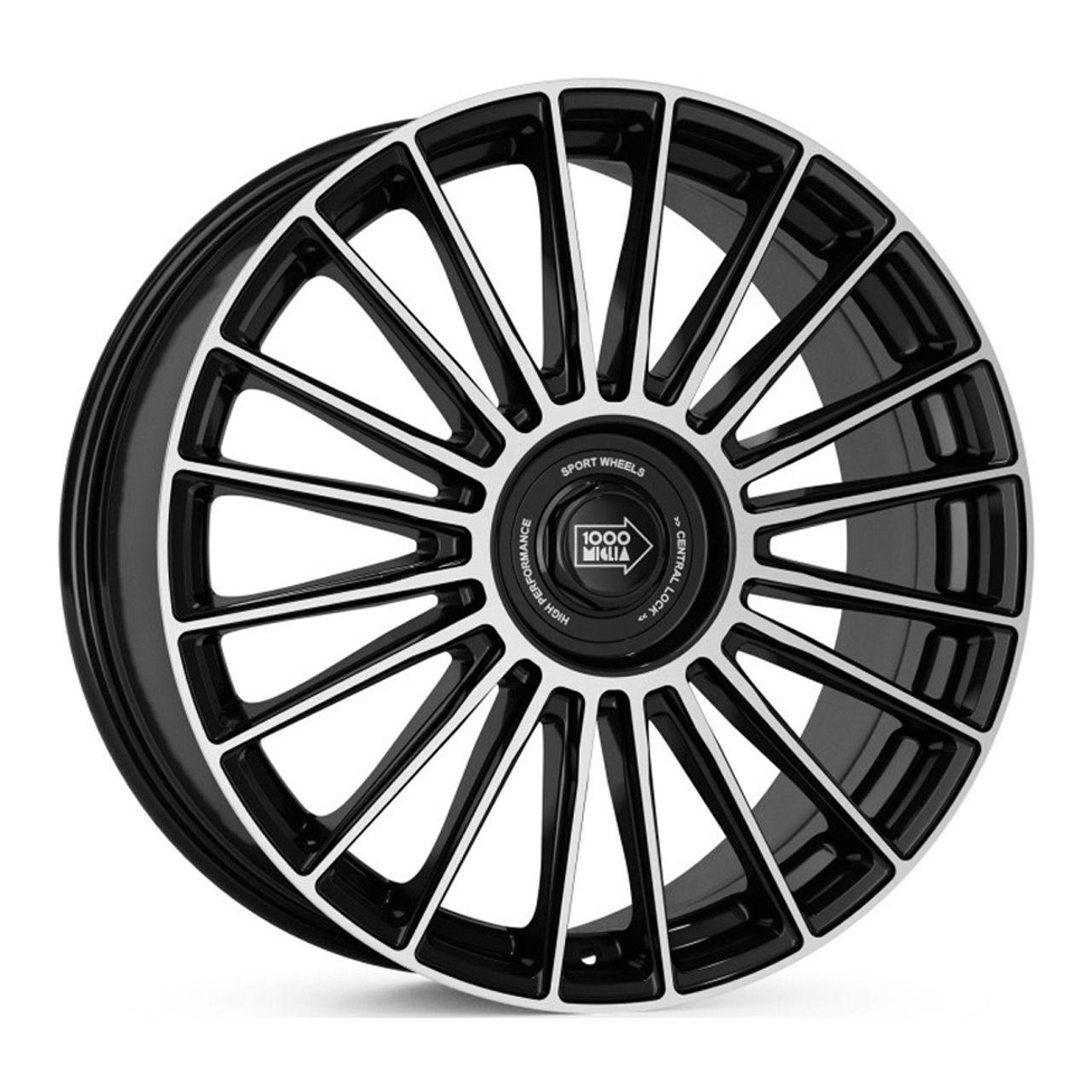 1000 MIGLIA MM1022 black polished 8.5Jx20 5x108/112 ET45