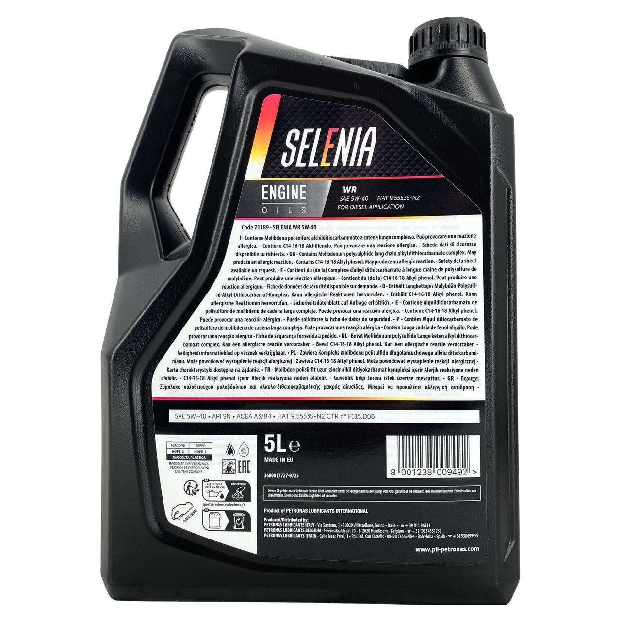 Selenia WR 5W-40 5 Liter