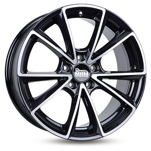 MAM WHEELS MAM A5 schwarz frontpoliert 8.5Jx20 5x112 ET30