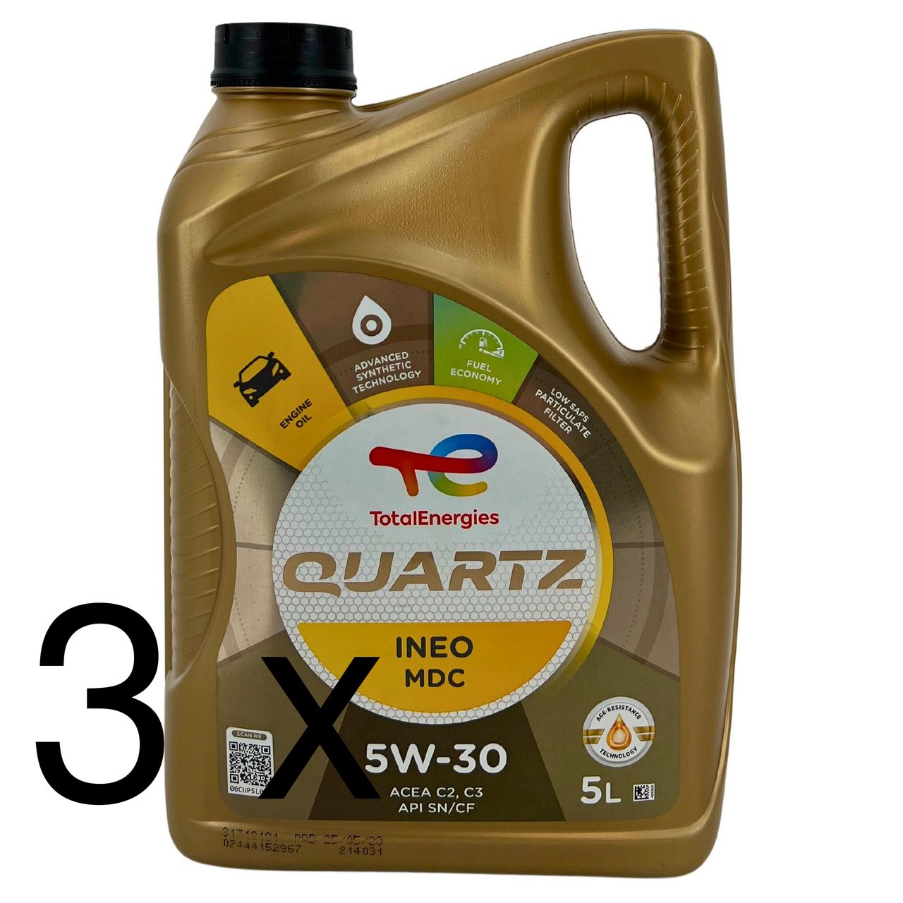 Total Quartz Ineo MDC 5W-30 3x5 Liter