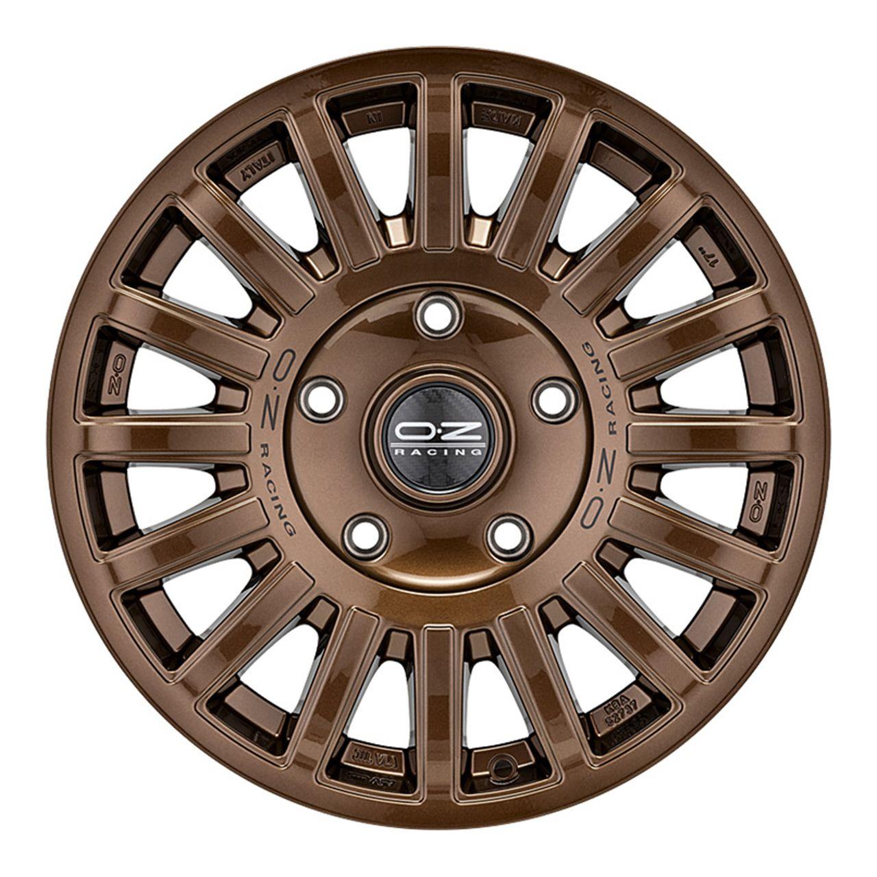 OZ RALLY RAID gloss bronze + black lettering 8.0Jx17 6x139.7 ET35