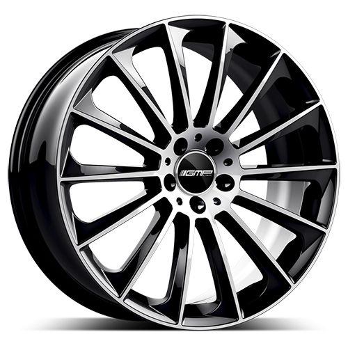 GMP STELLAR schwarz diamantgeschliffen 8.5Jx20 5x112 ET35