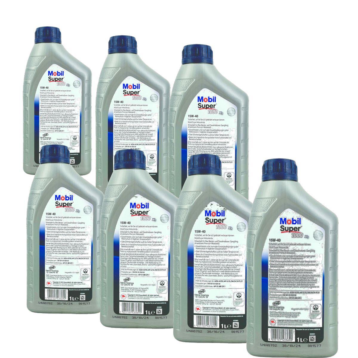 Mobil Super 1000 X1 15W-40 7x1 Liter