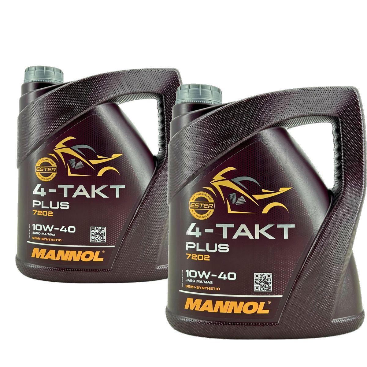 Mannol 4-Takt Plus 10W-40 2x4 Liter