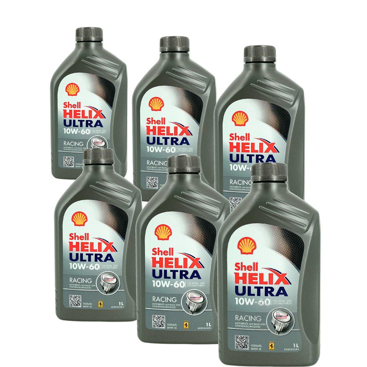 Shell Helix Ultra Racing 10W-60 6x1 Liter
