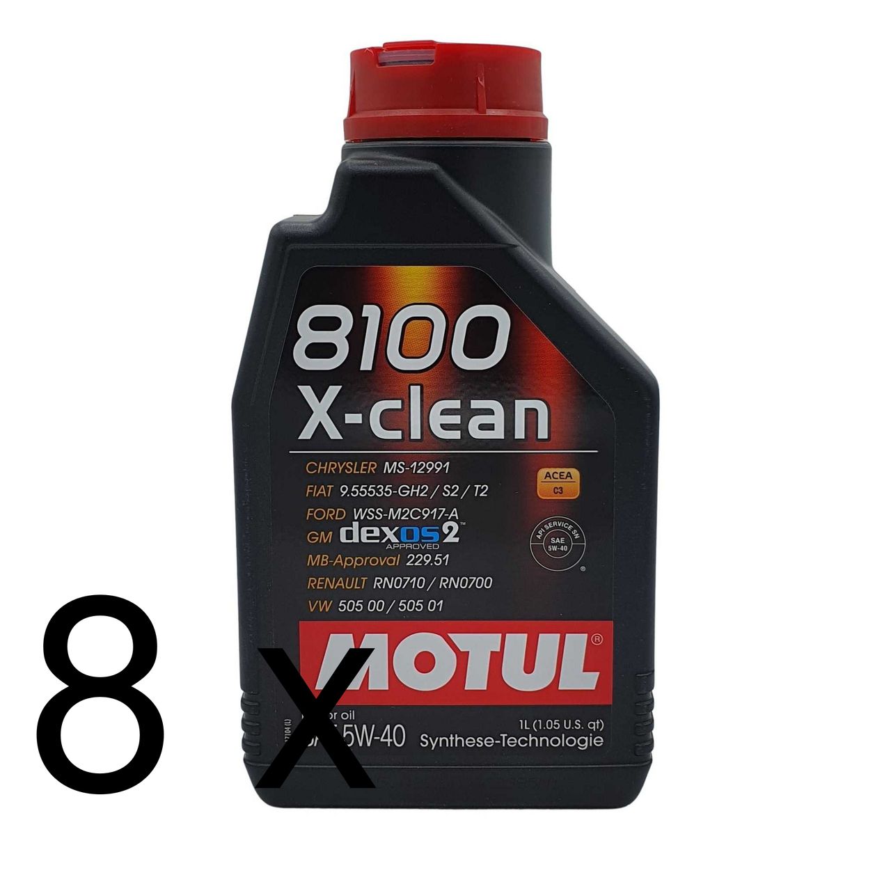 Motul 8100 X-clean 5W-40 8x1 Liter