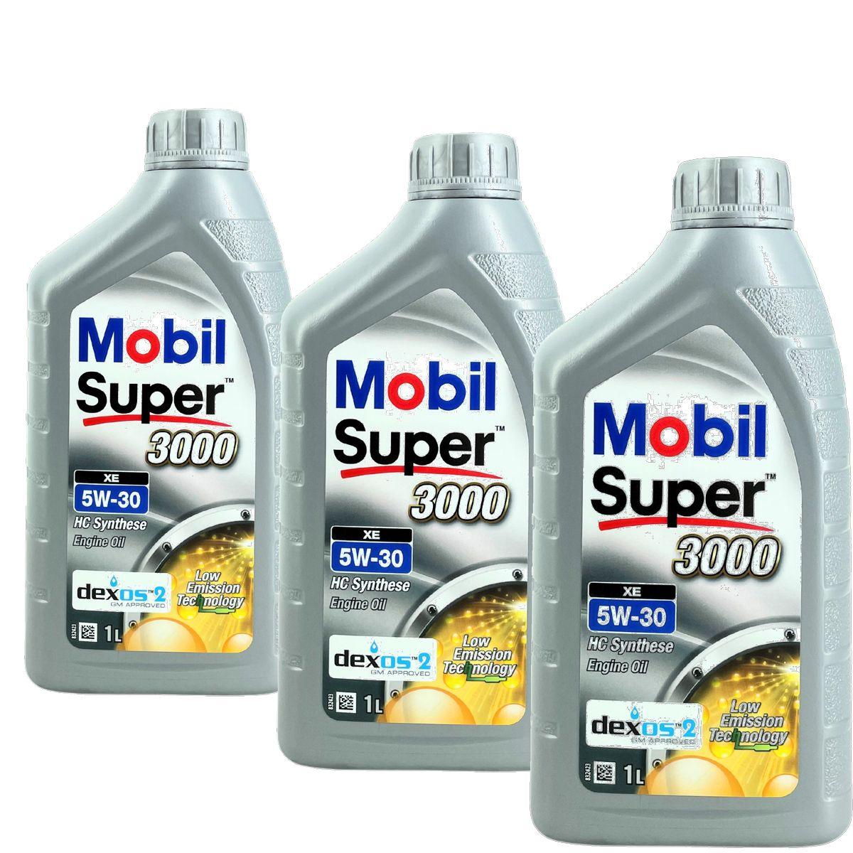 Mobil Super 3000 XE 5W-30 3x1 Liter