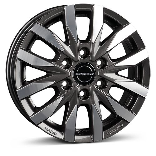 BORBET DESIGN CW6 mistral anthrazit glänzend poliert 7.5Jx18 6x130 ET47