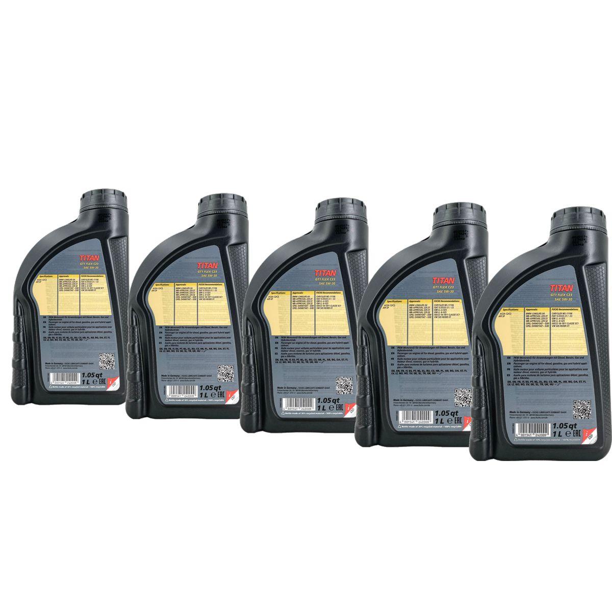 Fuchs Titan GT1 Flex C23 5W-30  5x1 Liter