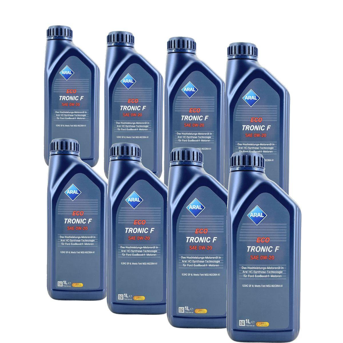 Aral EcoTronic F 0W-20 8x1 Liter